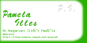pamela illes business card
